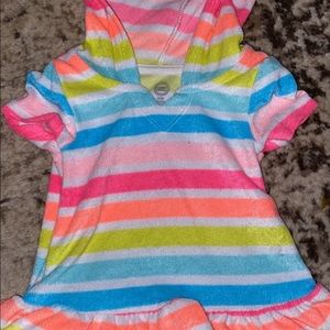 Wonder Nation striped swimsuit cover up size 6-9M
